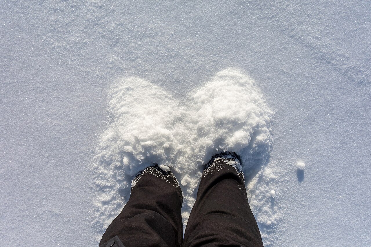 Insulated hunting boot in snow